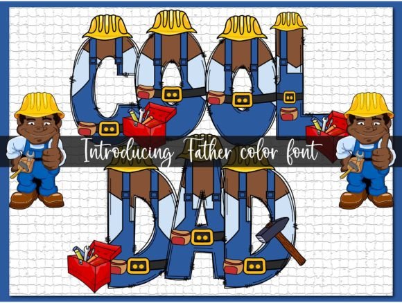 Cool Dad: A Vibrant Color Font for Handmade Brands