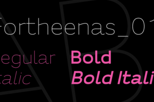 Fortheenas 01: A Clean Sans Serif Font for Modern Branding