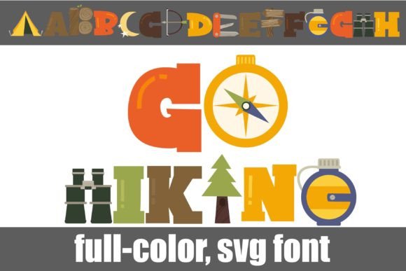 Go Hiking: A Color Font That Elevates Campaign Visuals
