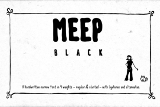 Meep Black: A Bold Sans Serif Font for Makers