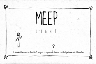 Meep Light: A Refined Sans Serif Typeface for Modern Web Design