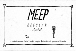 Meep Regular Slanted: A Modern Typeface for Bold Brands