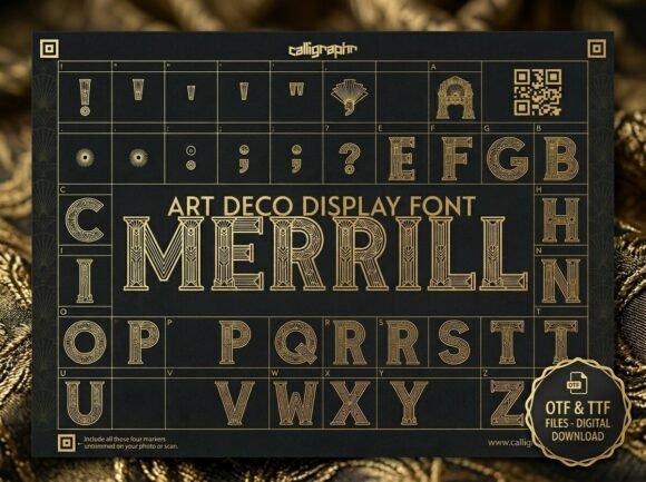 Merrill Font: Elevate Your Brand with Art Deco Style
