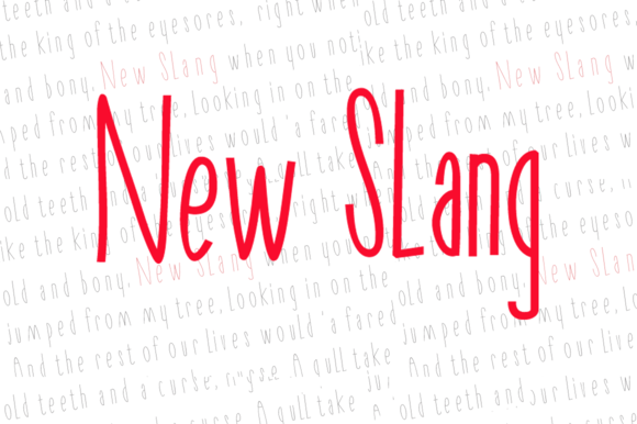 New Slang: A Handwritten Sans Serif for Editorial Design