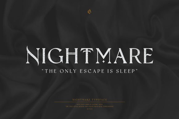 Nightmare Gothic: A Bold Blackletter Font