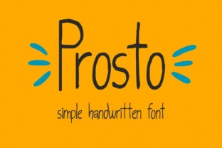 Prosto Font: A Simple Handwritten Typeface for Small Business Branding
