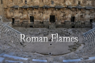 Roman Flames: A Bold Decorative Font for Marketing