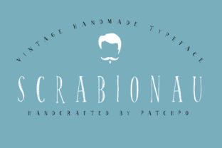 Scrabionau Font: A Playful Slab Serif for Crafters