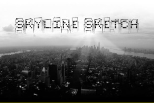 Skyline Sketch: A Decorative Font for Editorial Design