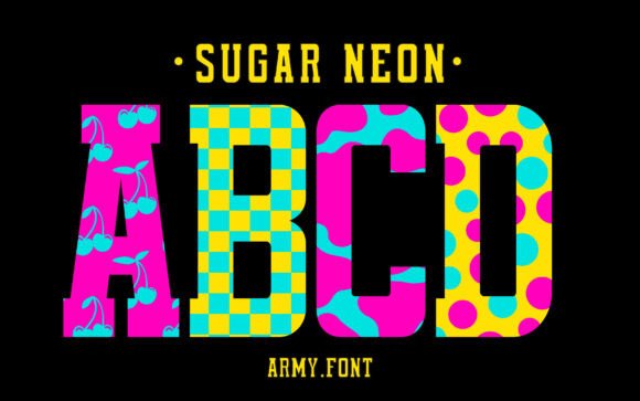 Sugar Neon: A Playful Typeface for Festive Editorial Design