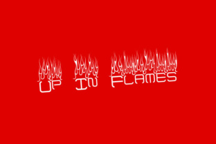 Up in Flames: A Bold Display Font for Editorial Impact