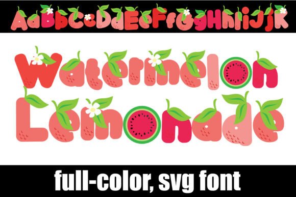 Watermelon Lemonade: A Fresh SVG Typeface for Summer Brands